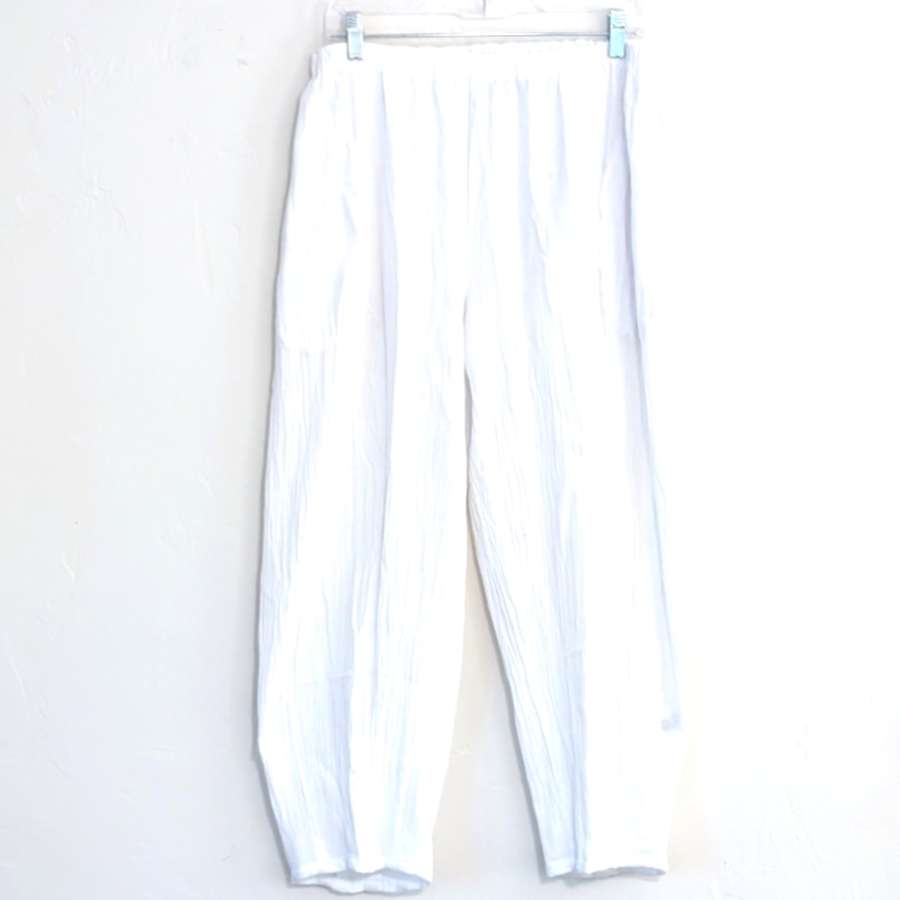 Oh My Gauze Pull-On Pants – White – Size 2 (L/XL)
